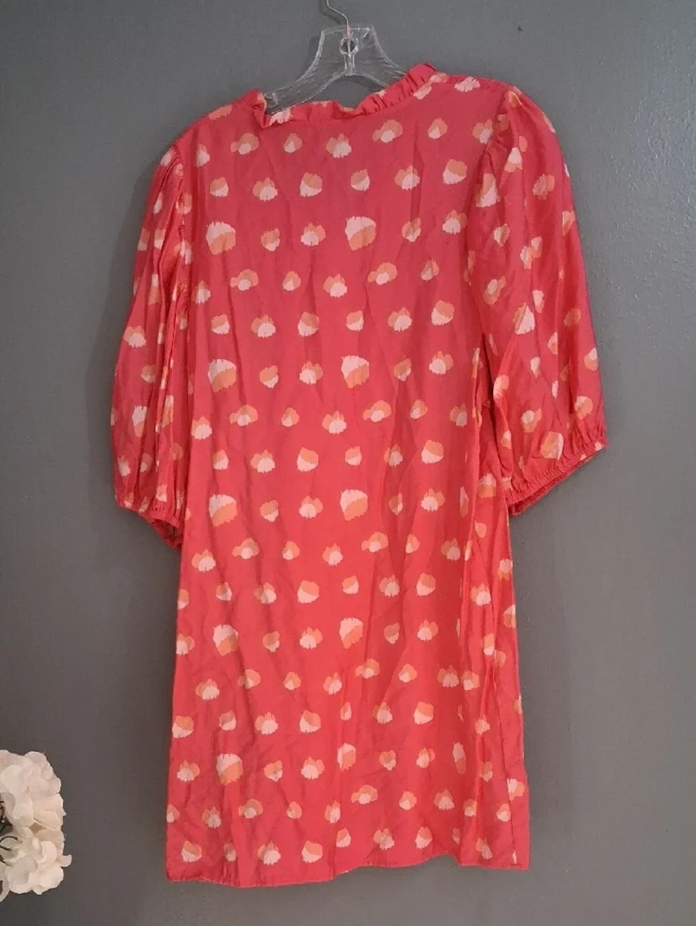 Girls' Pink Smocked Yoke Casual Dress